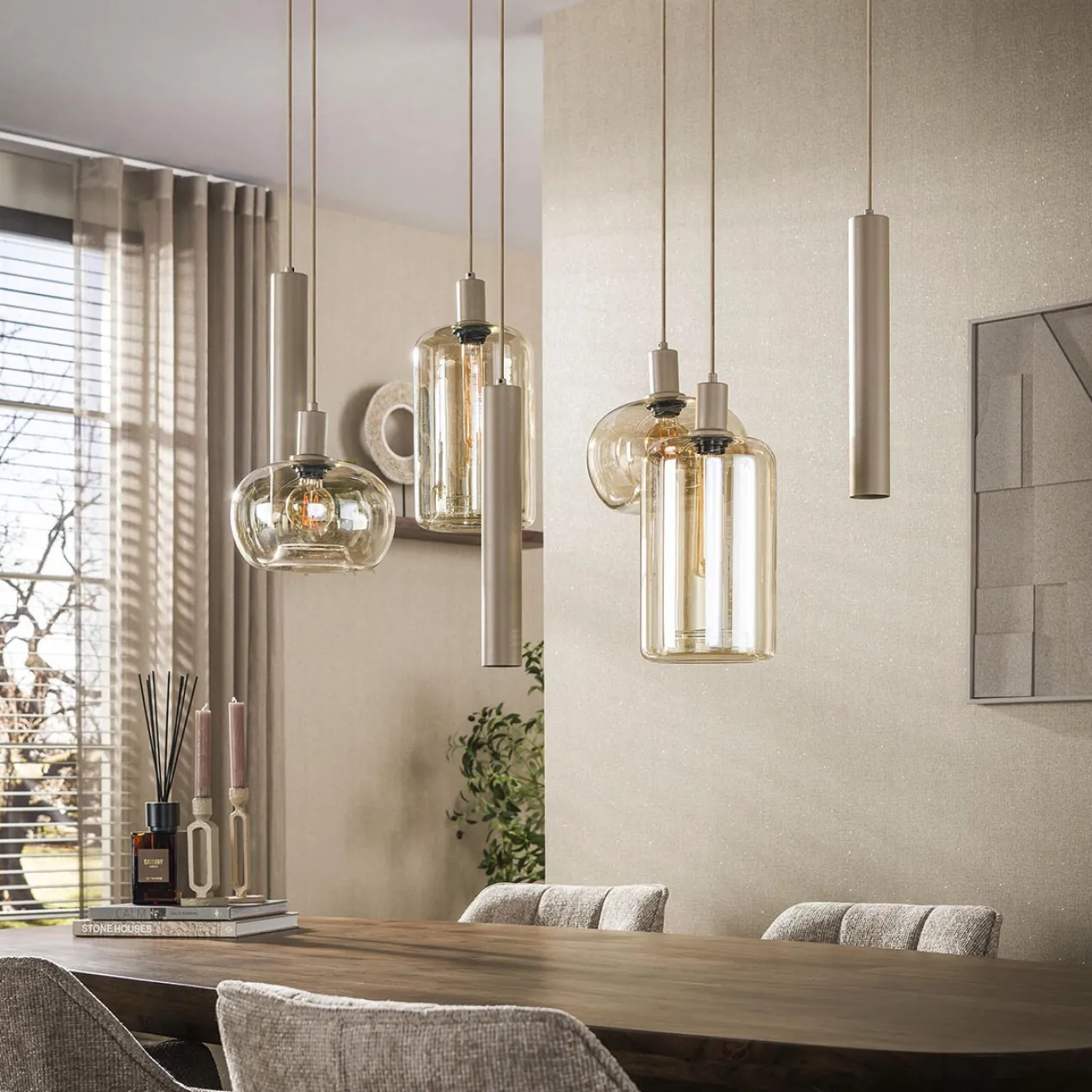 Hanglamp Serendipity 7 beige