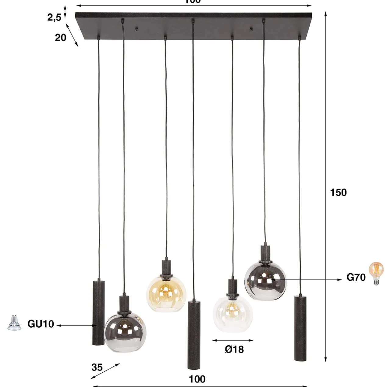 Hanglamp Sfeervol 4 om 3