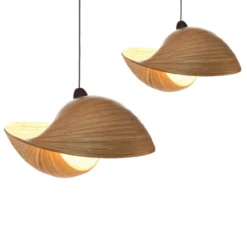 Hanglamp Shell bamboo 40 cm