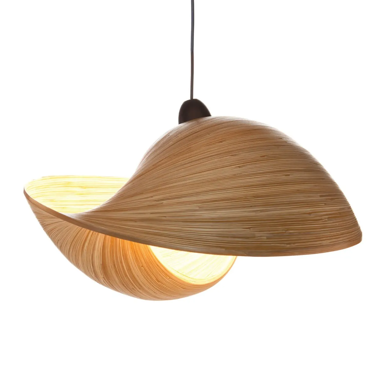 Hanglamp Shell bamboo 50 cm