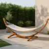 Hangmat Freeke beige met standaard