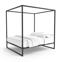 Hemelbed bedframe °02 | Zwart 140 x 210 cm