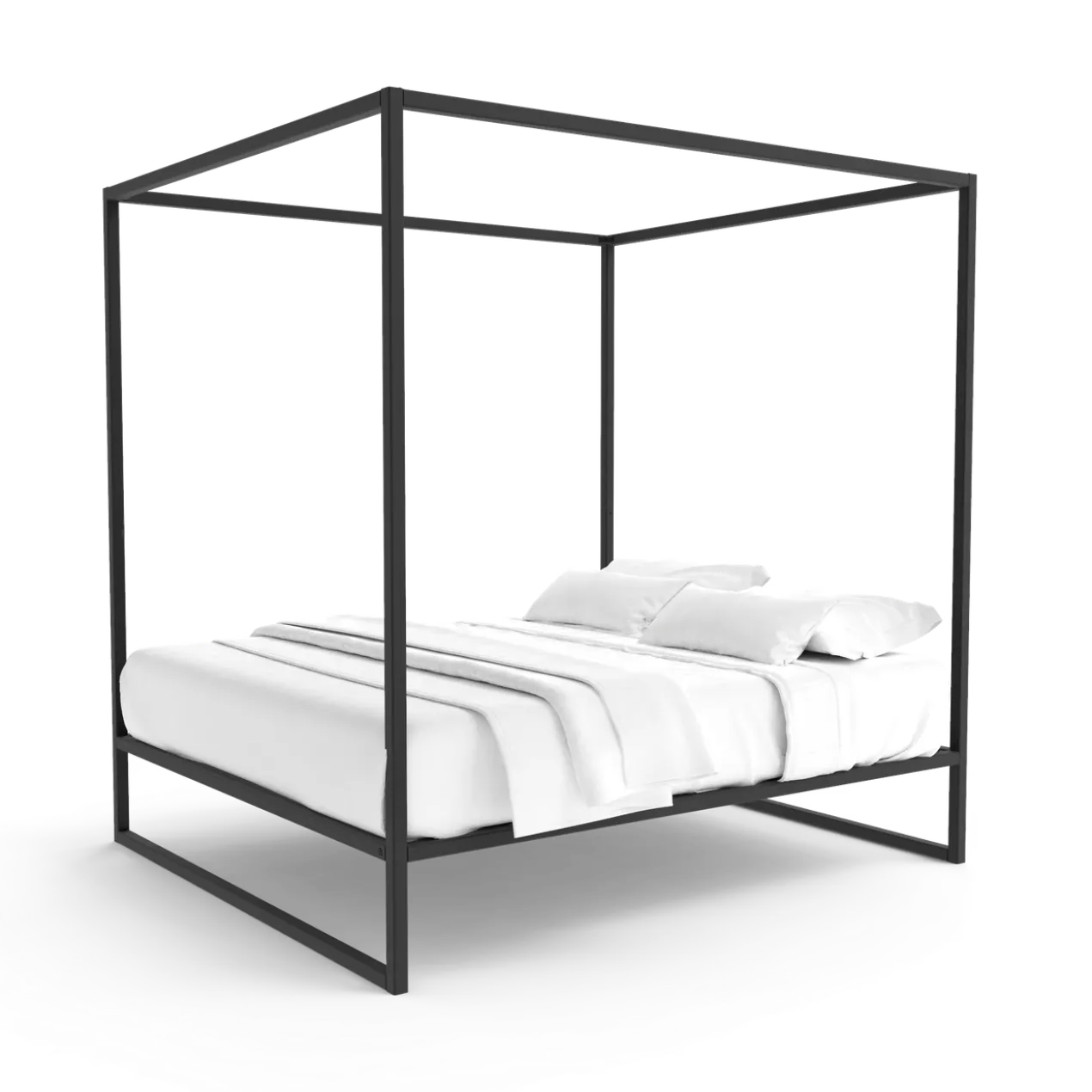 Hemelbed bedframe °02 | Zwart 160 x 200 cm