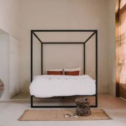 Hemelbed bedframe °02 | Zwart 180 x 210 cm