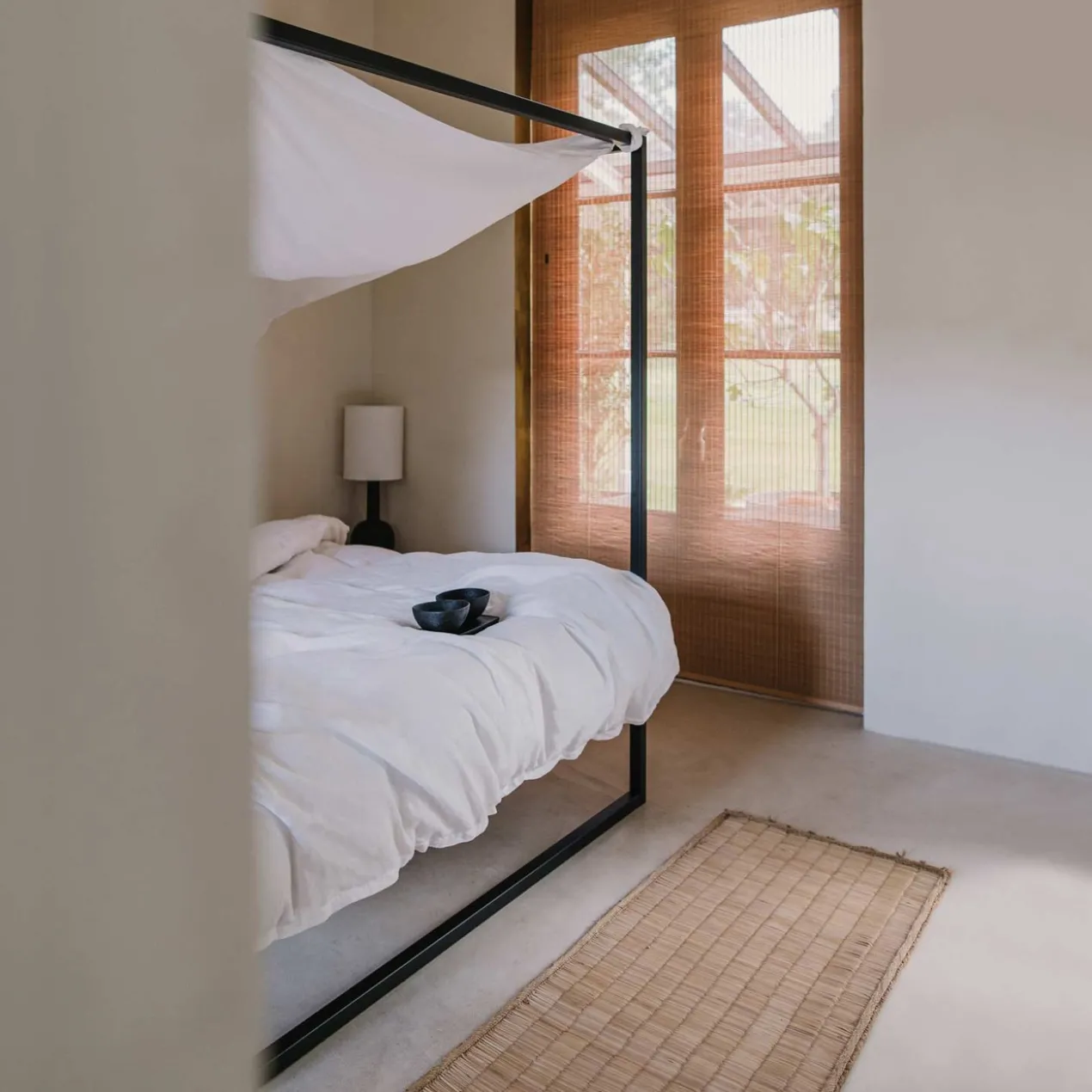 Hemelbed bedframe °02 | Zwart 180 x 220 cm