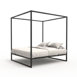 Hemelbed bedframe °02 | Zwart 180 x 220 cm