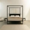 Hemelbed bedframe °02 | Zwart 200 x 210 cm