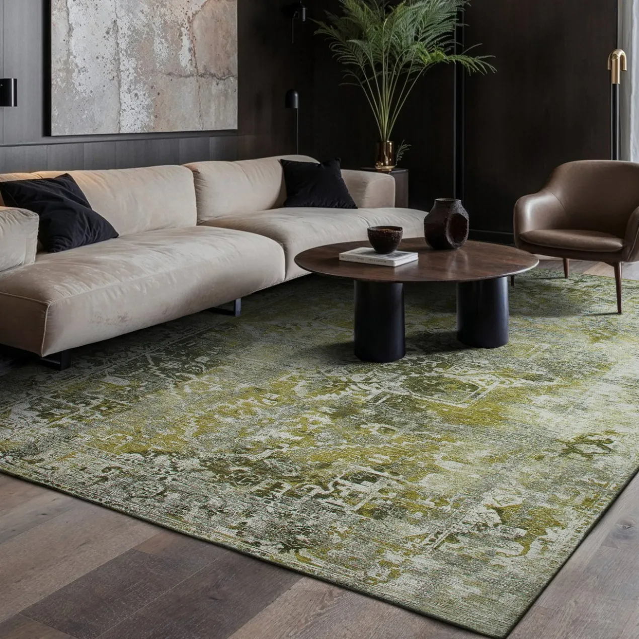 9444-HERIS-OLIVE-80x150cm