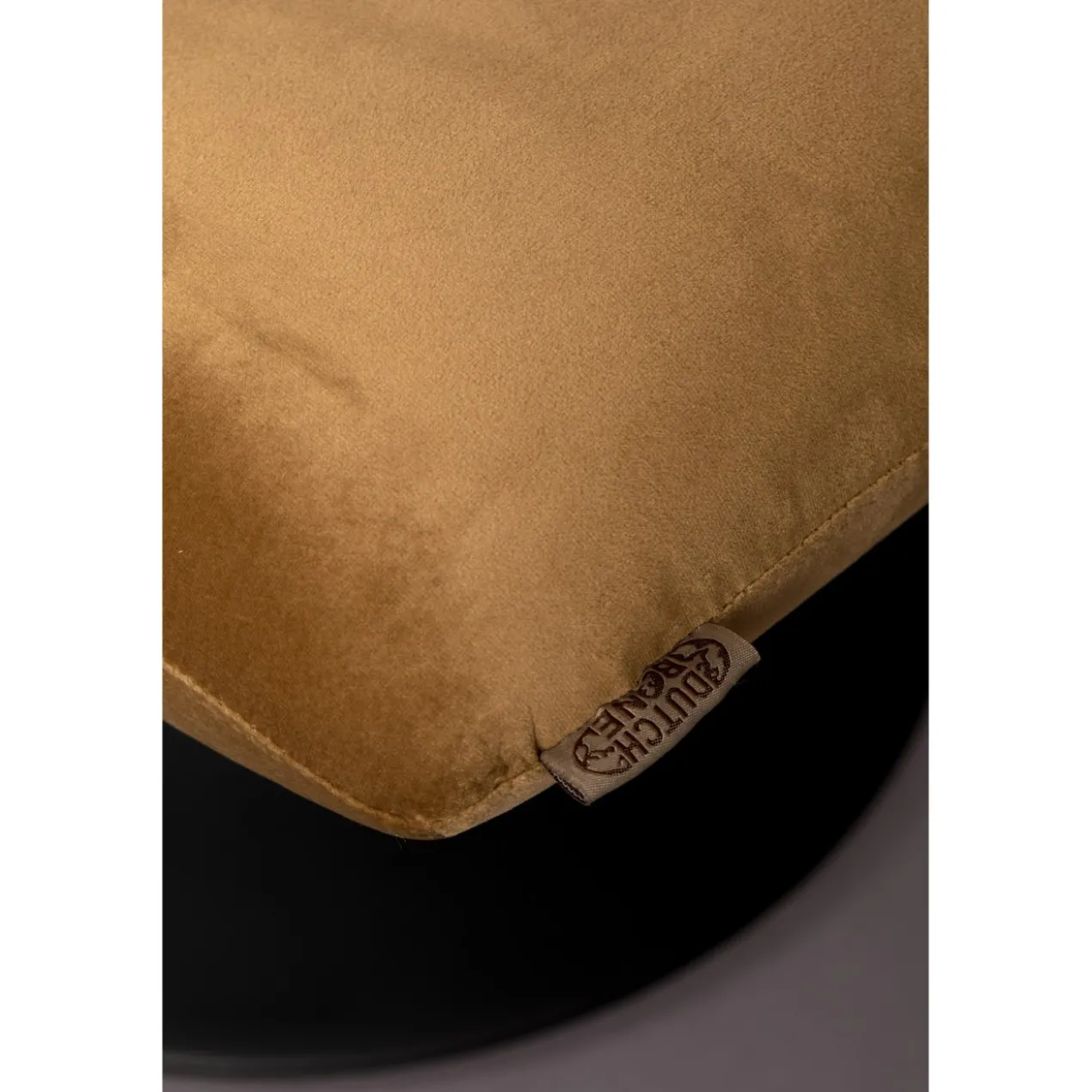Hocker bar velvet golden brown