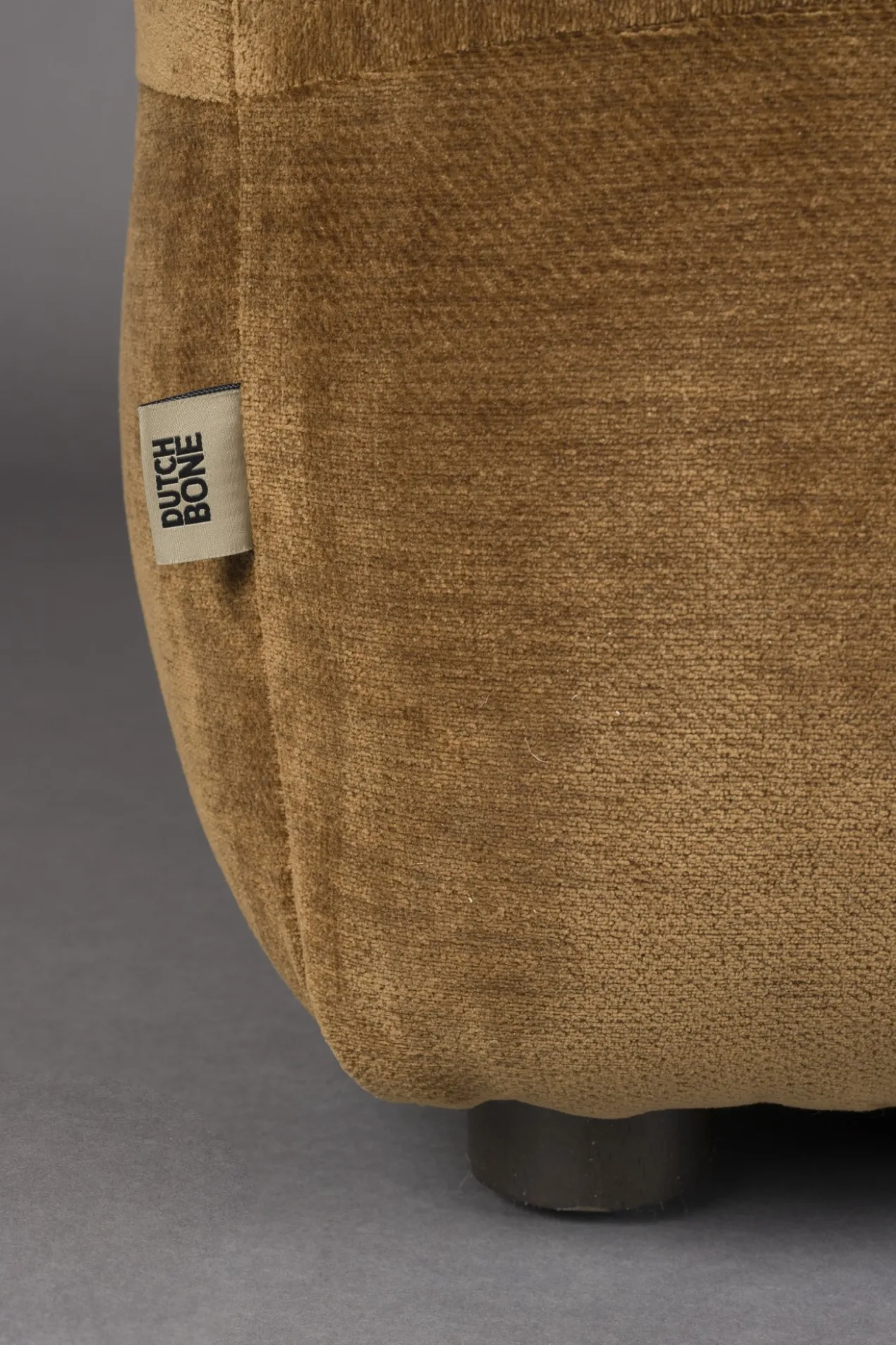 Hocker hackman velours cognac