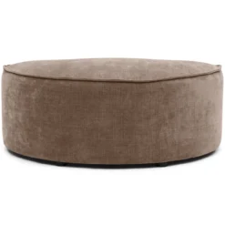 Hocker halfrond Segment be cotton beige