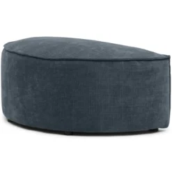 Hocker halfrond Segment be cotton blue