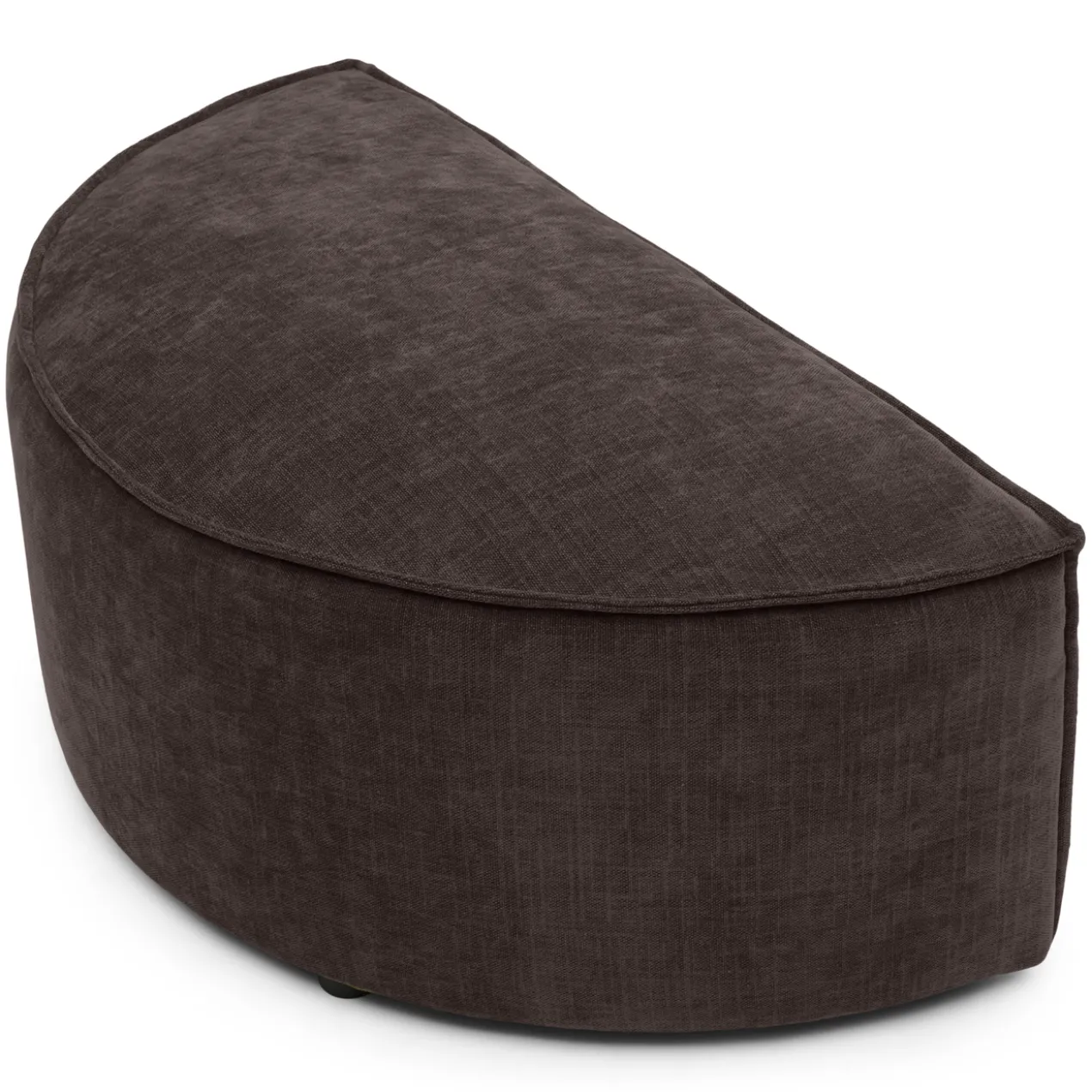 Hocker halfrond Segment be cotton brown