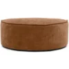 Hocker halfrond Segment be cotton curcuma