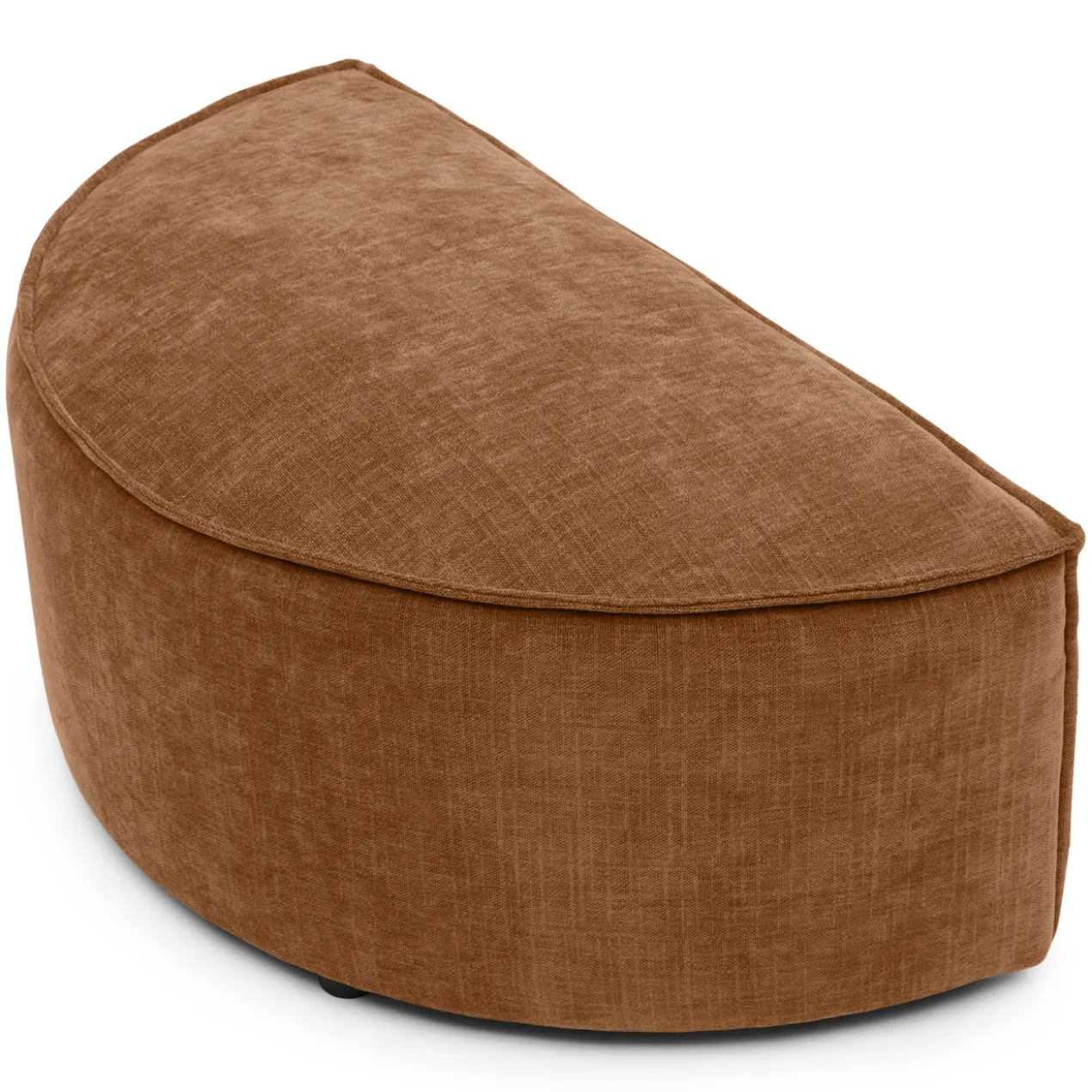 Hocker halfrond Segment be cotton curcuma