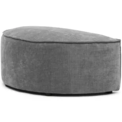 Hocker halfrond Segment be cotton grey