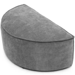 Hocker halfrond Segment be cotton grey