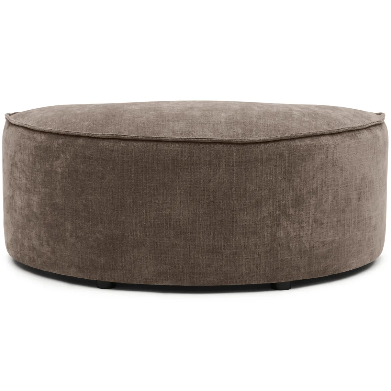 Hocker halfrond Segment be cotton light brown
