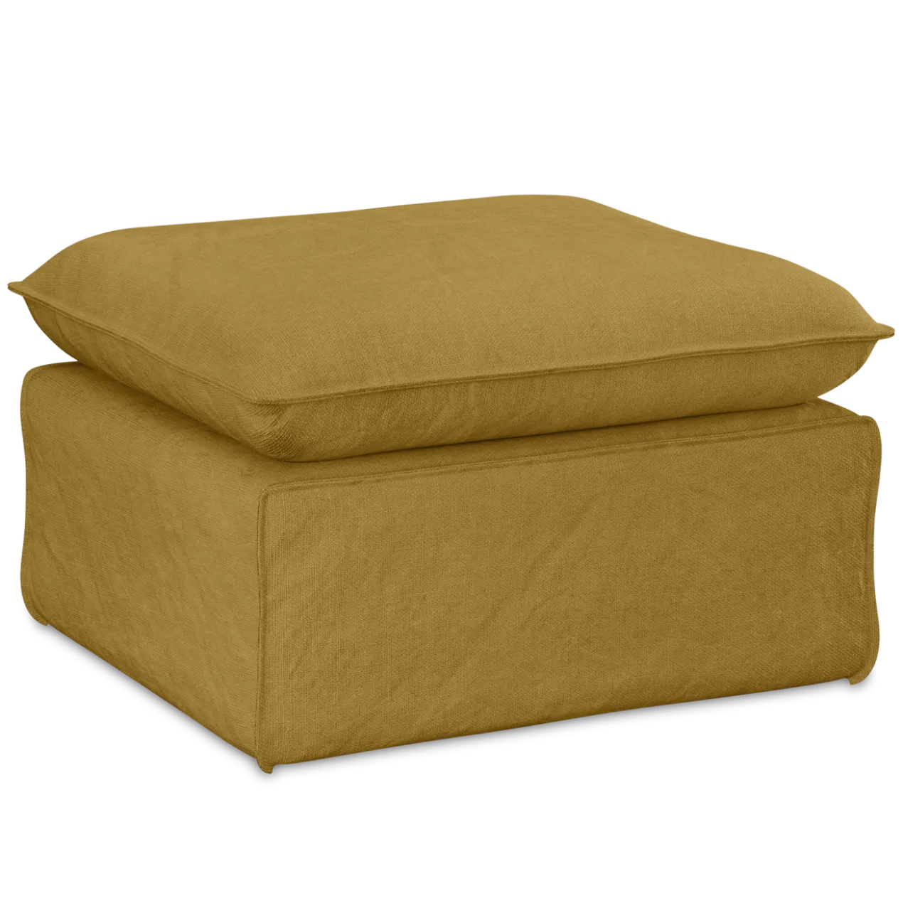 Hocker Nomad linnen burnt ochre