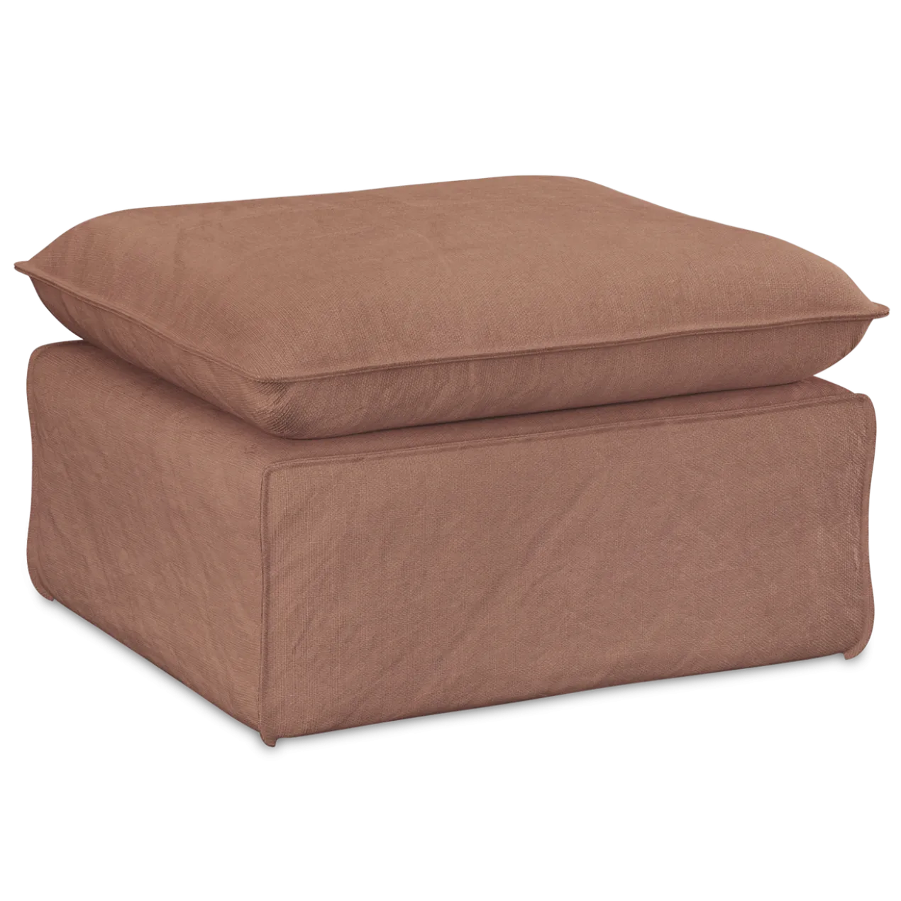 Hocker Nomad linnen dusty rose