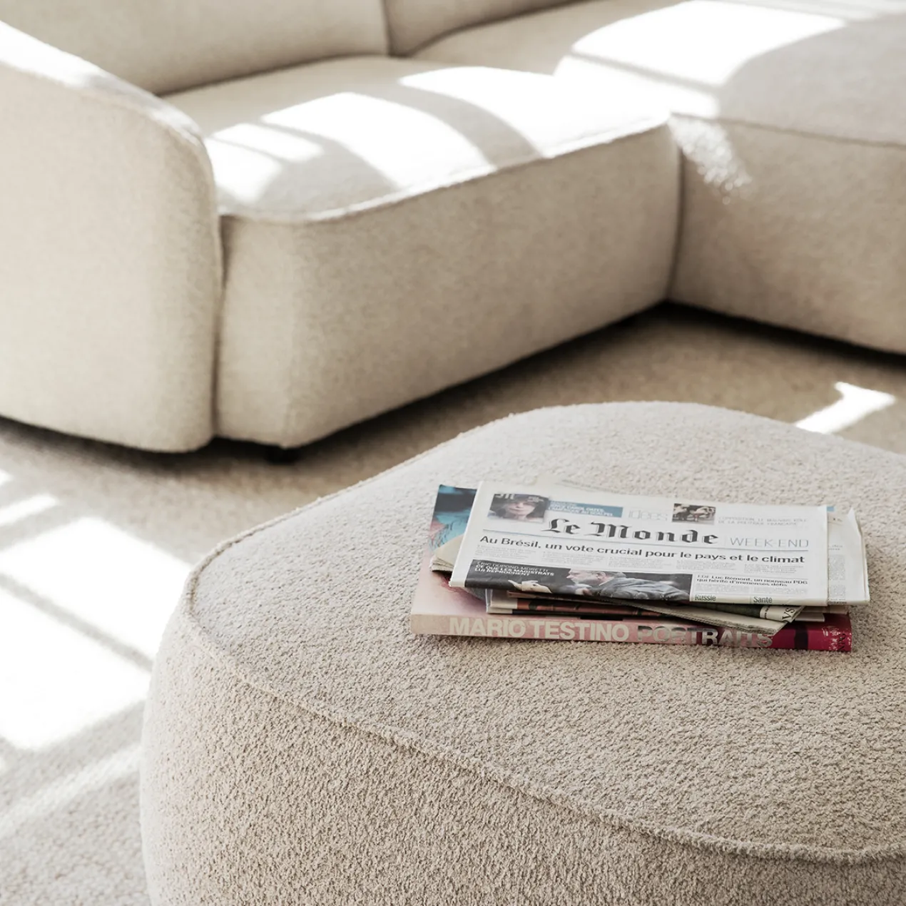 Hocker Norris Beige