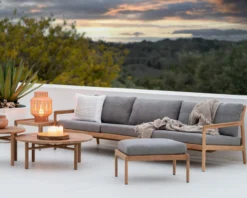 Hocker Teak Jack outdoor mocha