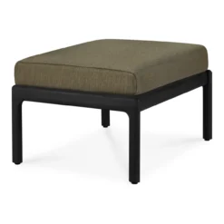 Hocker Teak Jack outdoor zwart green