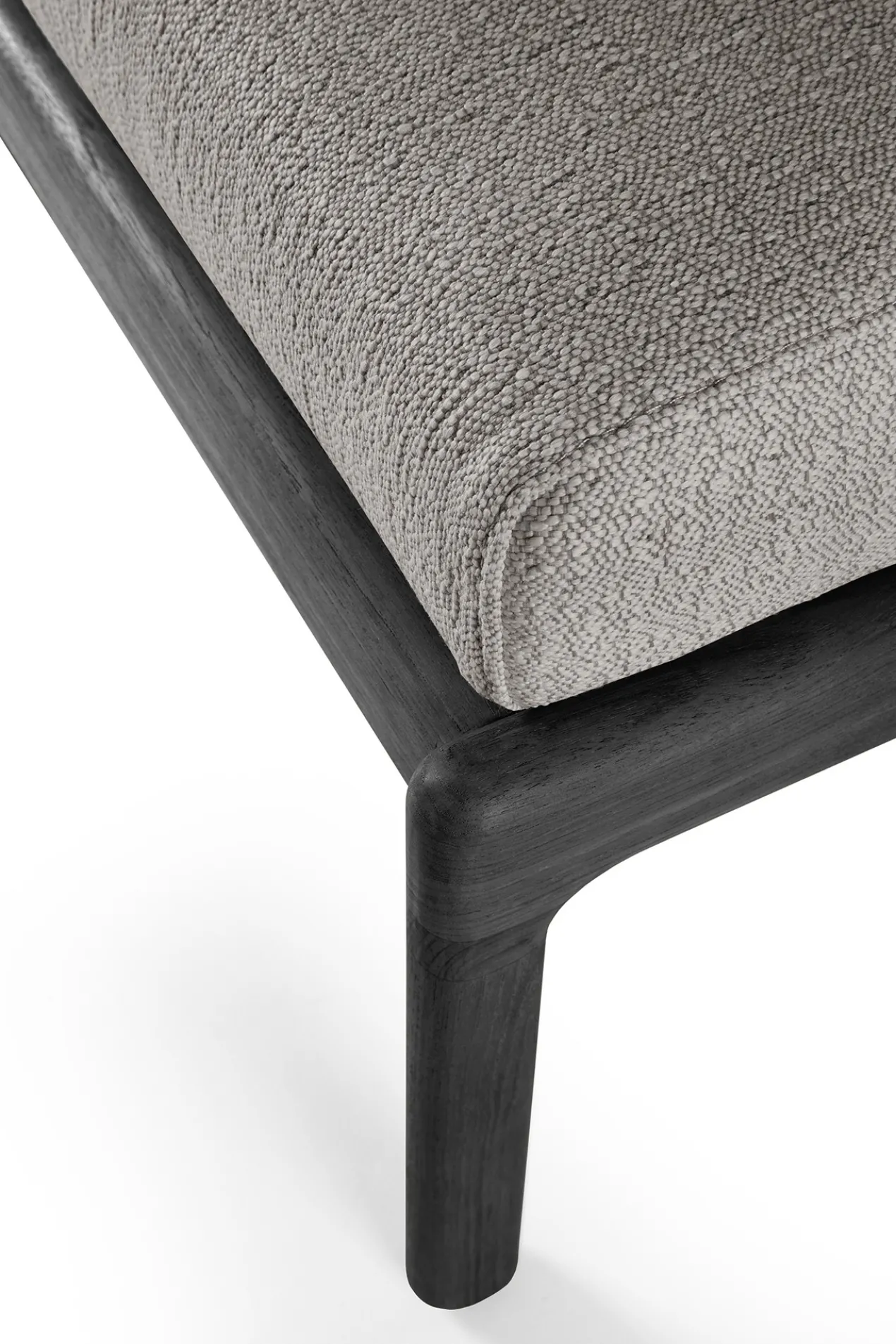 Hocker Teak Jack zwart mocha