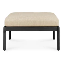 Hocker Teak Jack zwart naturel