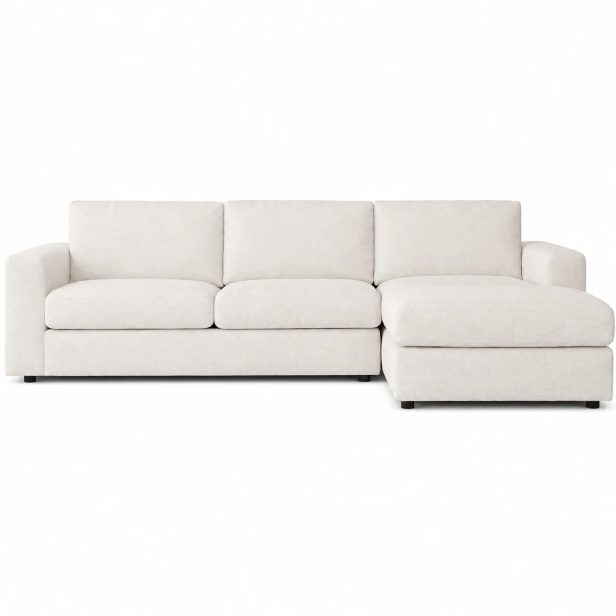 Hoekbank Avero beige chaise longue rechts
