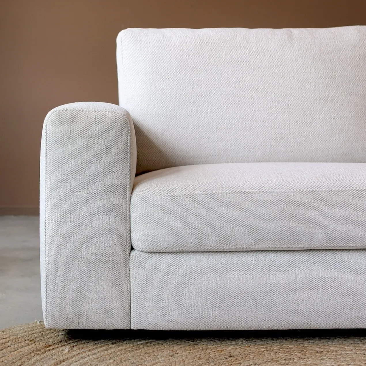 Hoekbank Avero beige chaise longue rechts