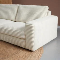 Hoekbank Avero crème chaise longue links