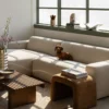 Hoekbank Clover Sneak beige 05 links