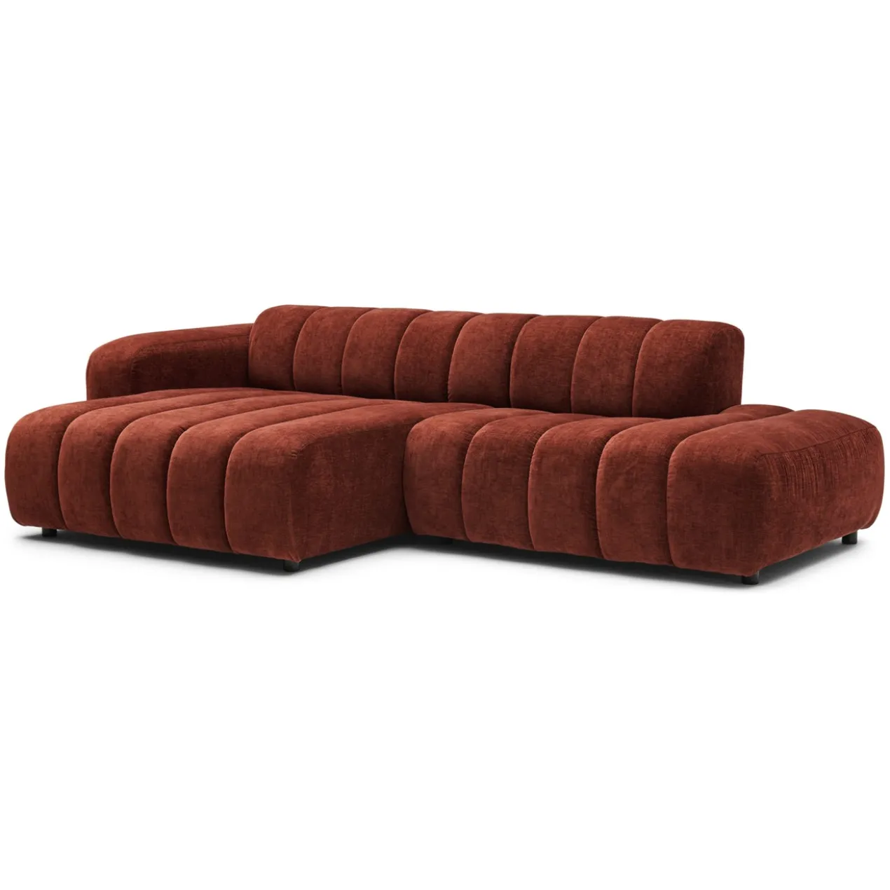 Hoekbank Dolce S home burgundy links