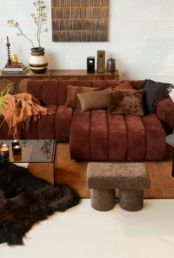 Hoekbank Dolce XL home burgundy rechts