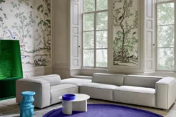 Hoekbank Dunbar divan rechts cube lichtgroen