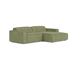 Hoekbank Edge divan rechts cube lichtgroen