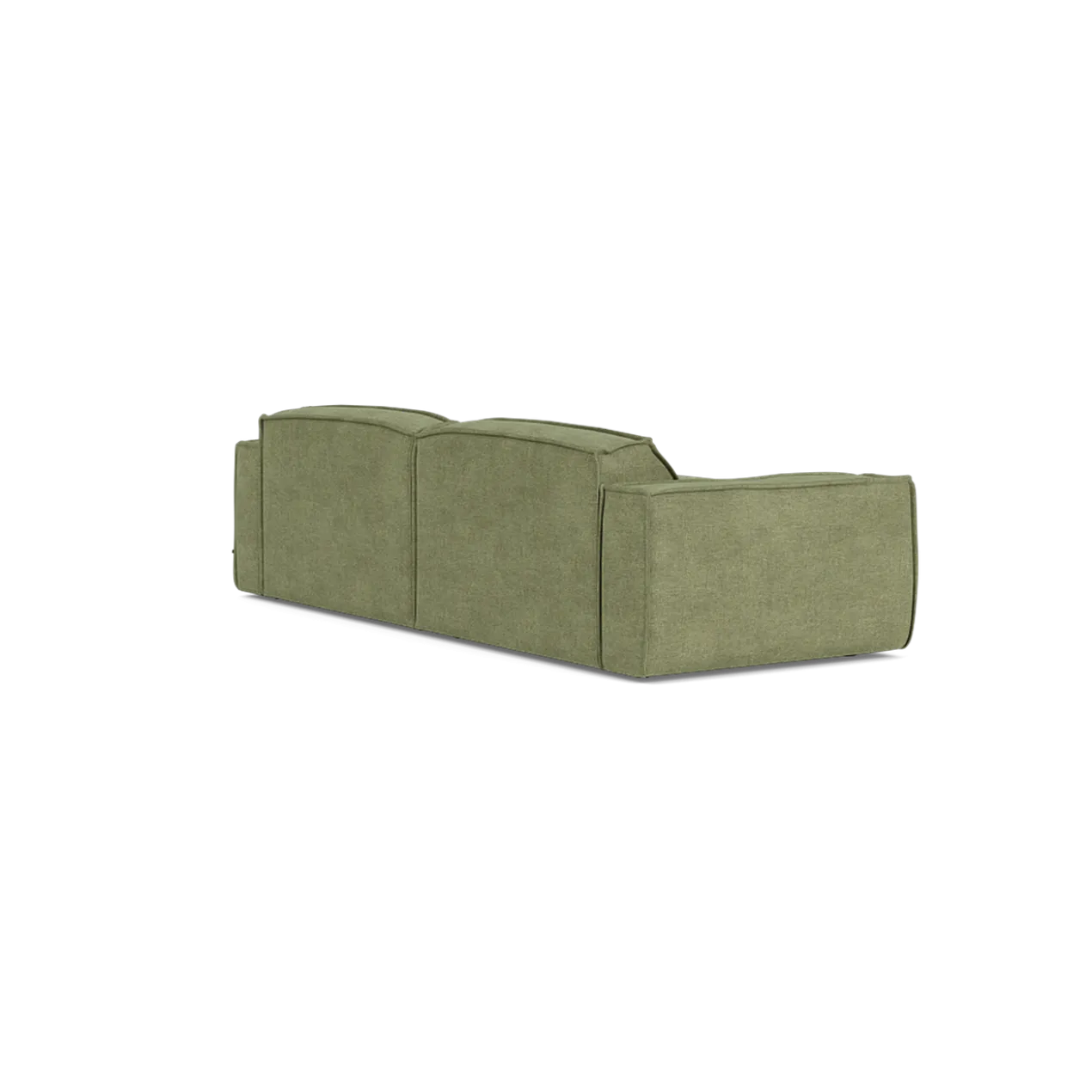 Hoekbank Edge divan rechts cube lichtgroen
