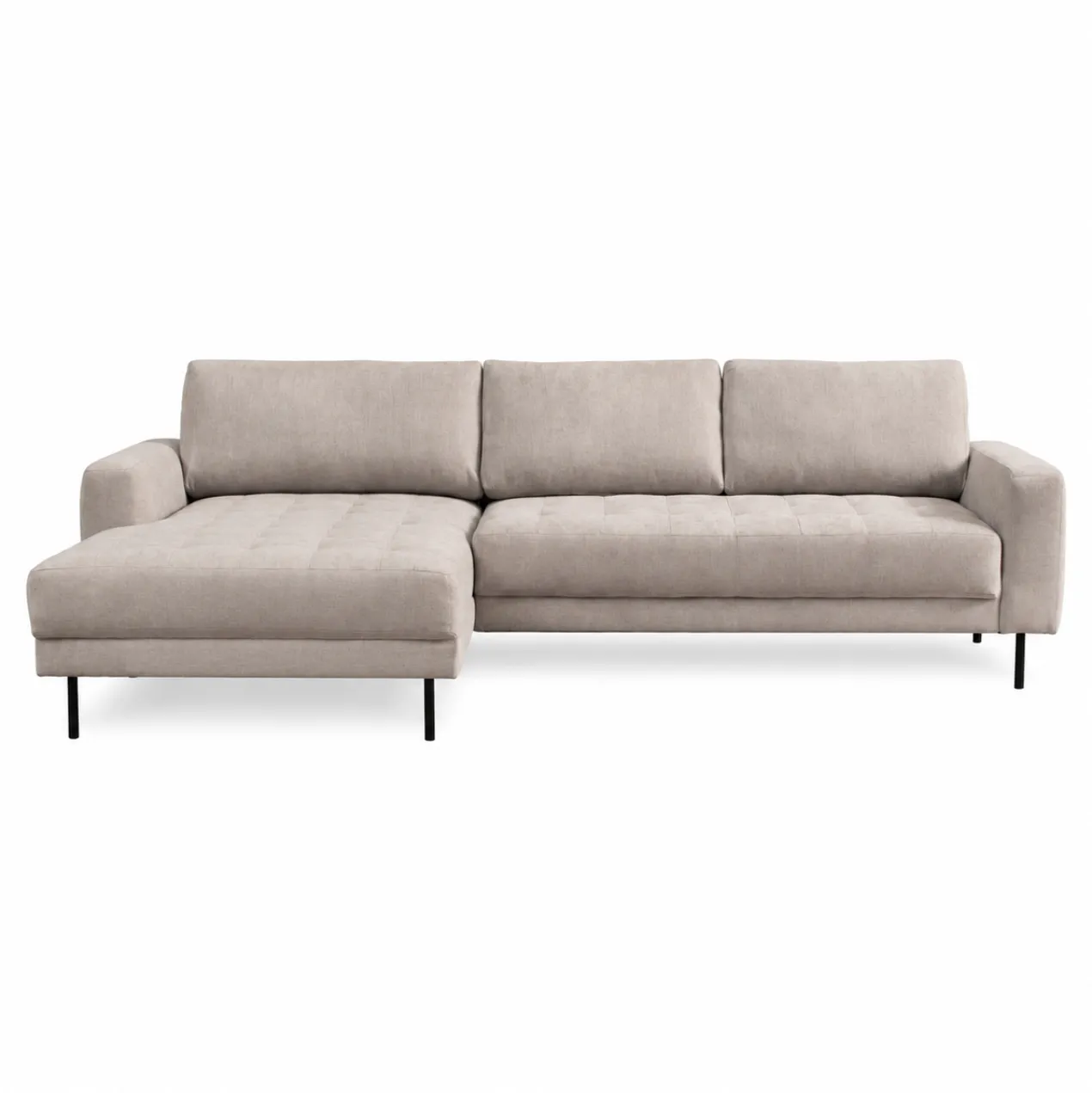 Hoekbank Evora beige chaise longue links