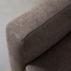 Hoekbank Evora taupe chaise longue rechts