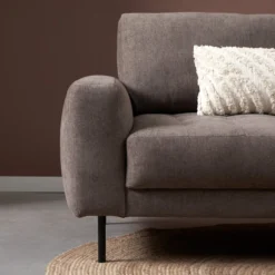 Hoekbank Evora taupe chaise longue rechts
