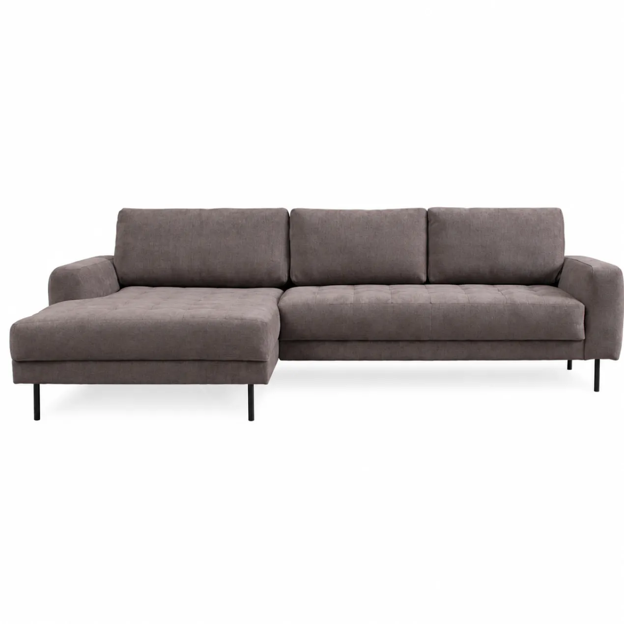 Hoekbank Evora taupe chaise longue links