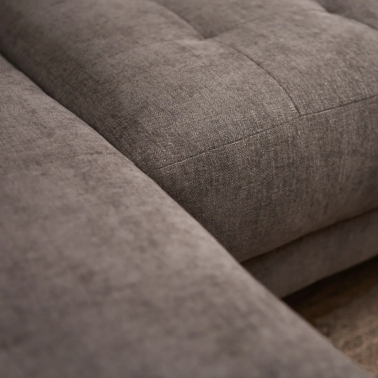 Hoekbank Evora taupe chaise longue links