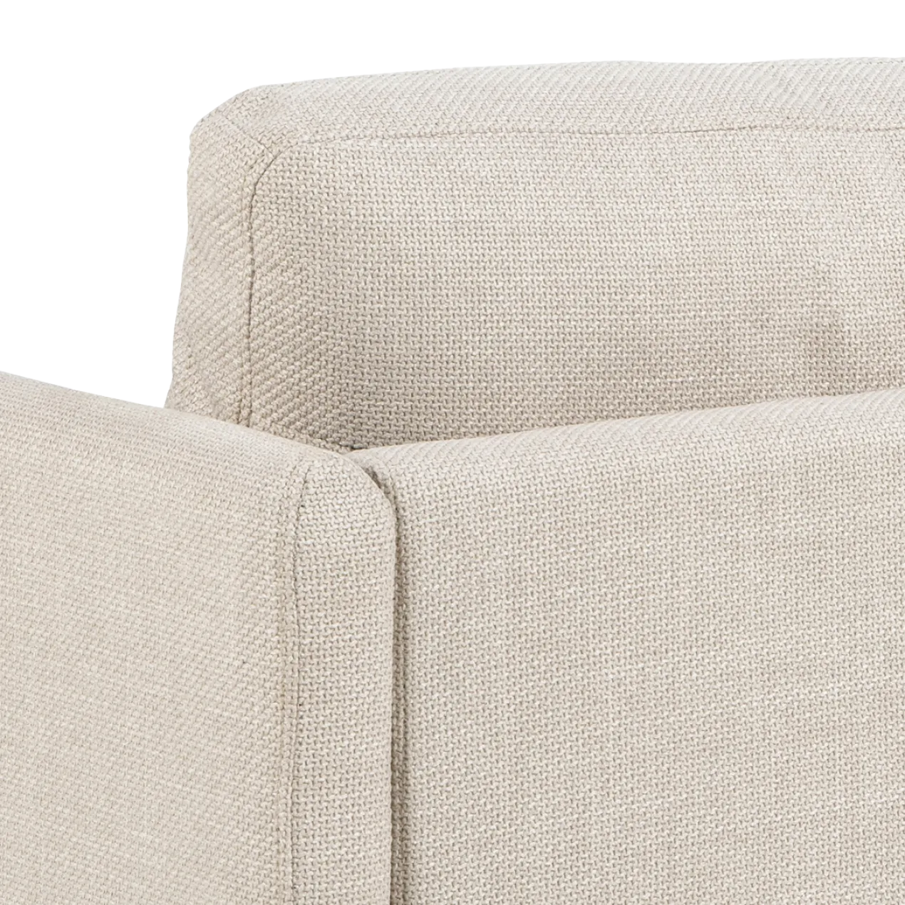 Hoekbank Jelle 2-zits - met verstelbare chaise longue Beige