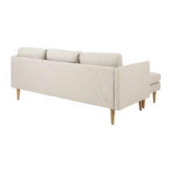 Hoekbank Jelle 2-zits - met verstelbare chaise longue Beige