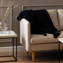 Hoekbank Jelle 2-zits - met verstelbare chaise longue Beige