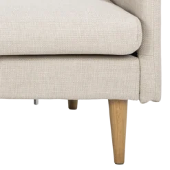 Hoekbank Jelle 2-zits - met verstelbare chaise longue Beige