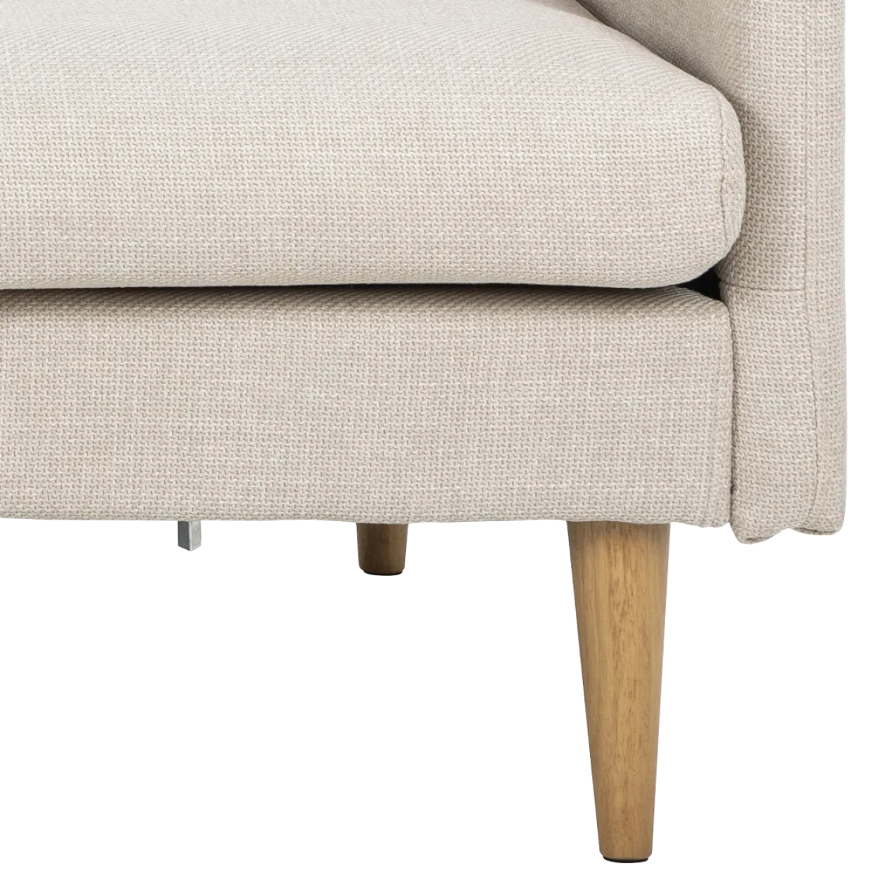 Hoekbank Jelle 2-zits - met verstelbare chaise longue Beige