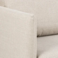 Hoekbank Jelle 2-zits - met verstelbare chaise longue Beige