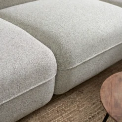 Hoekbank Lino beige chaise longue rechts